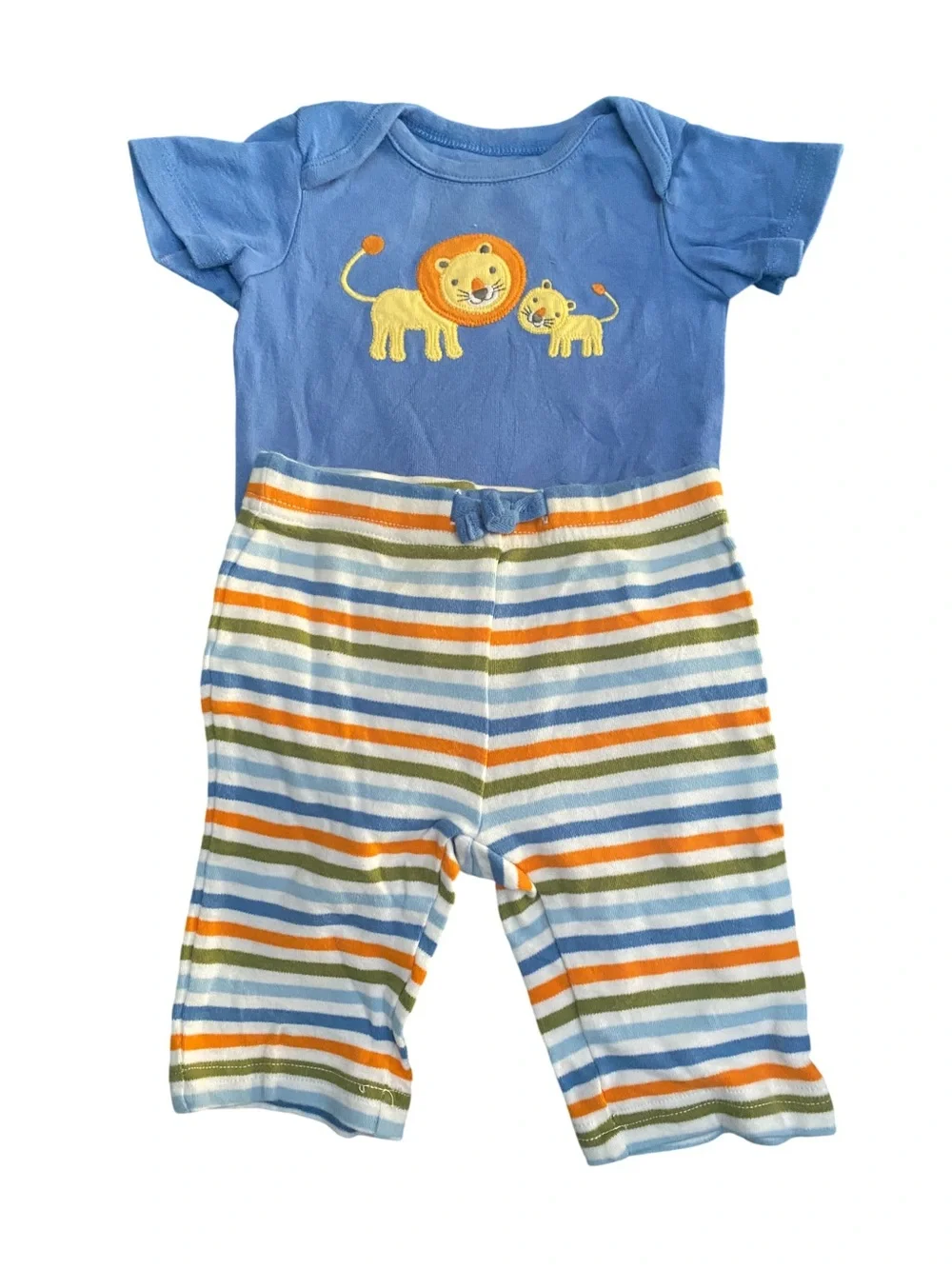 Gymboree Baby Boys Lion Matching Pants and Onesie Set Size 0-3 Months